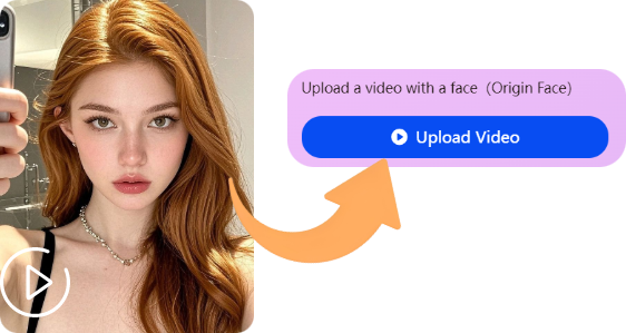 Upload the Video for Deep Face Swap